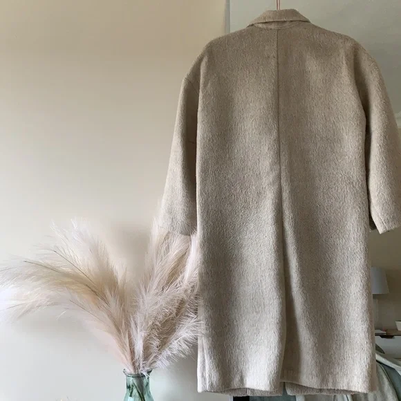 Cream H&M dress coat - Picture 2 of 4
